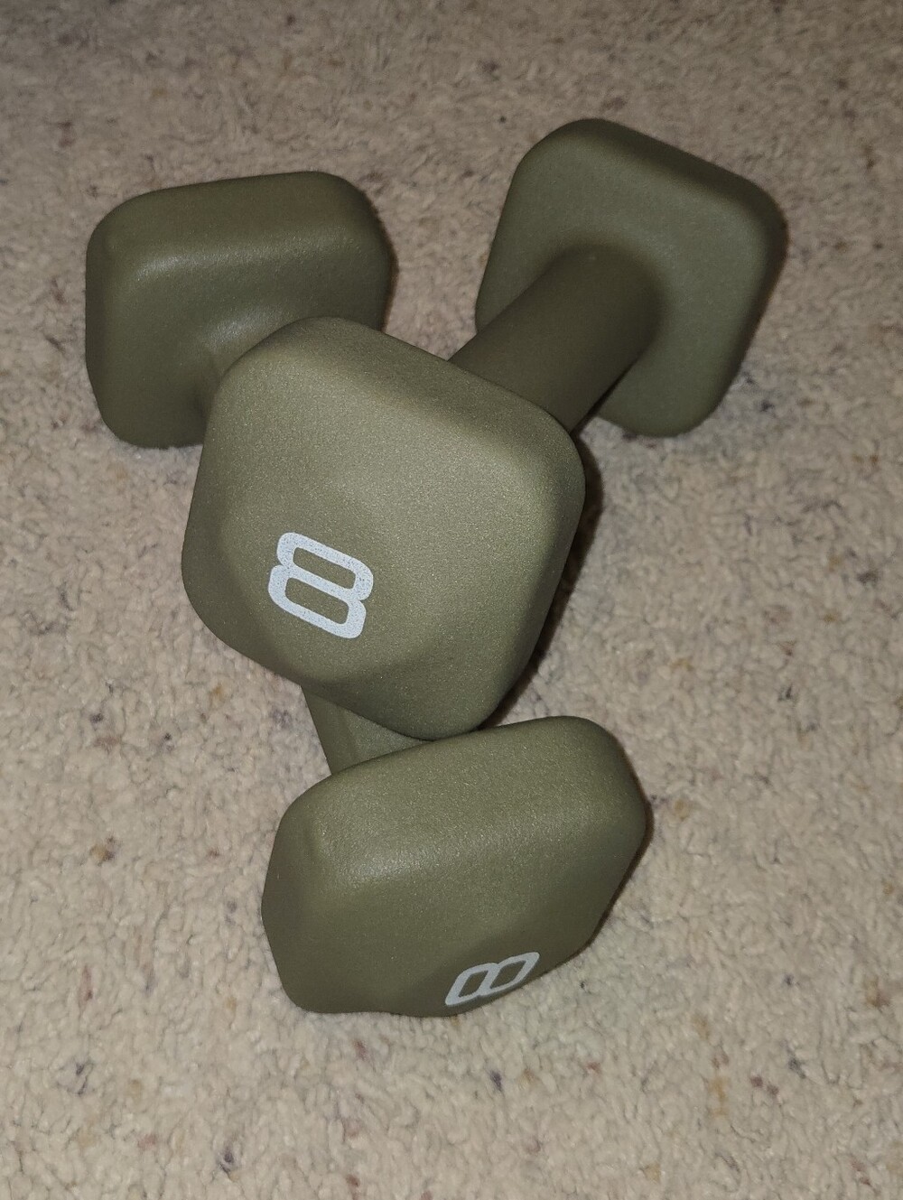 Tone Fitness Neoprene 8lb Dumbbell Pair